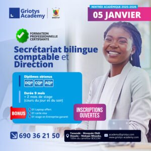 Formation en Sécrétariat Bureautique Bilingue, Comptable et de Direction